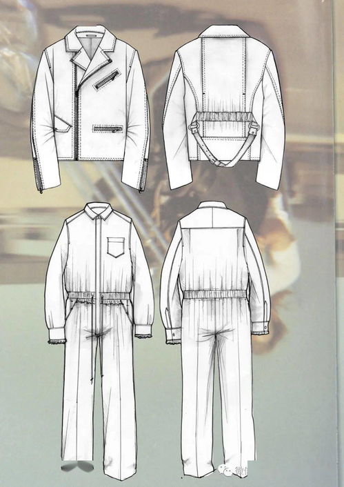 服裝款式圖 之 設(shè)計(jì)展示面板 效果圖vs款式圖對(duì)照板