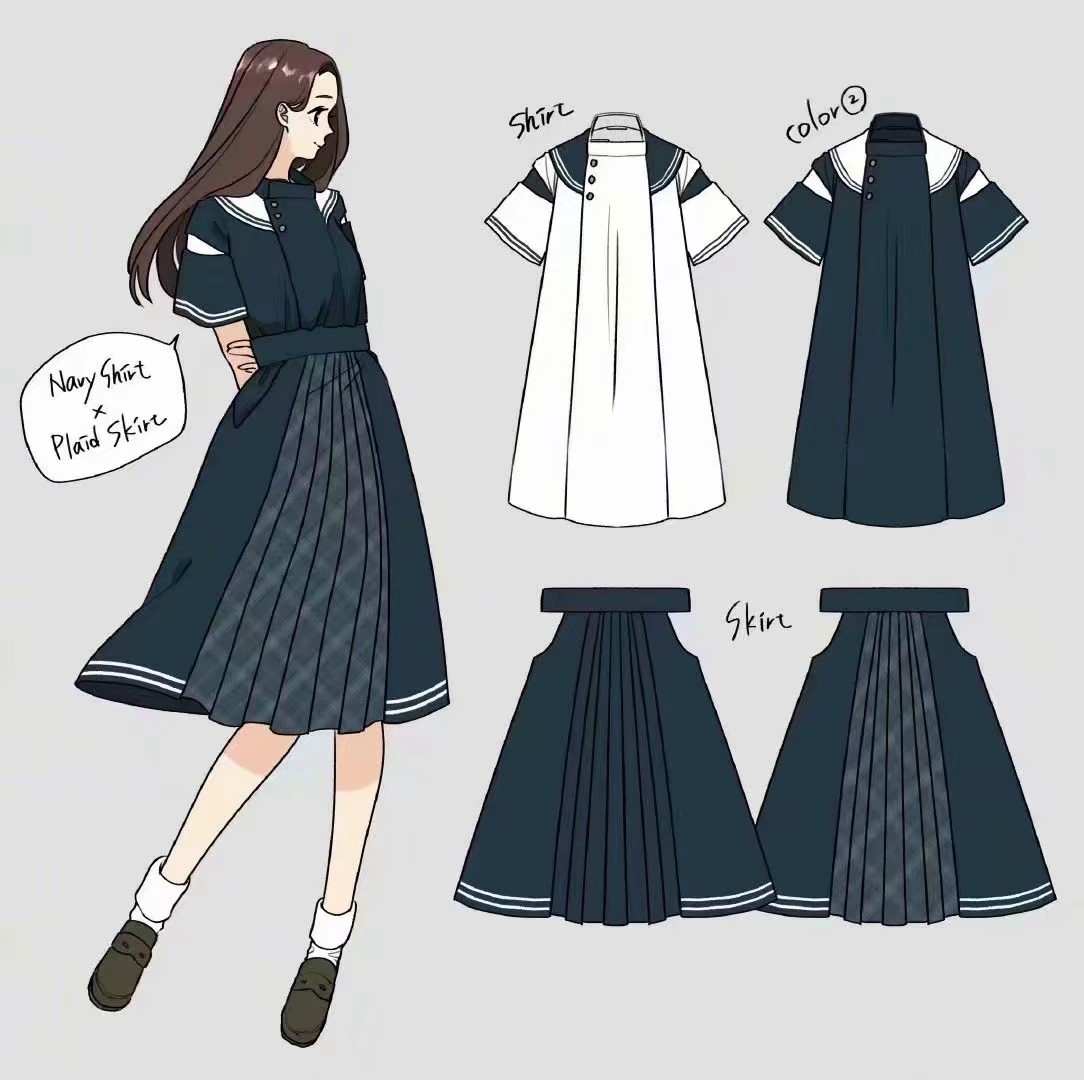 服裝設(shè)計 和風(fēng) jk