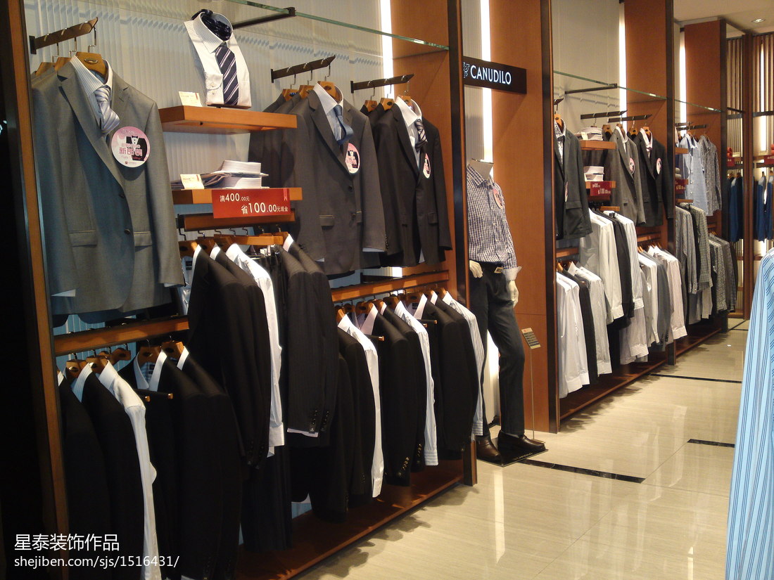 最新小型服裝店貨架圖片欣賞 – 設(shè)計本裝修效果圖
